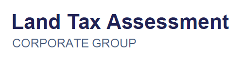 The words Land Tax Assessment with the words Corporate Group directly underneath